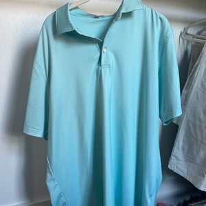 Summer comfort Peter Millar Men’s Light Blue Polo Shirt